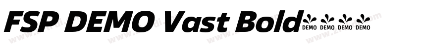 FSP DEMO Vast Bold字体转换 FSP DEMO Vast Bold字体转换